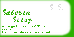 valeria veisz business card